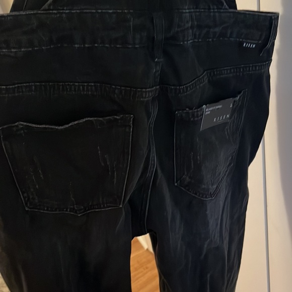 Black denim overalls - Picture 4 of 6